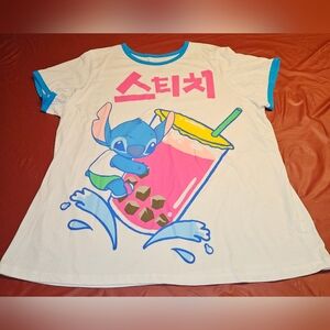 Lilo & Stitch Boba Ringer Tee sz3X Sold Out Online Like New w/out tag Never Wore